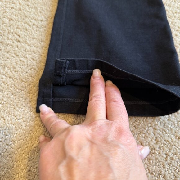 American Giant No-BS Pants Ponte Kick Flare Stretch Pull On Black Size 8 #136653 - Picture 7 of 14